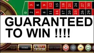 ROULETTES BEST STRATEGY!!! GUARANTEED WINS