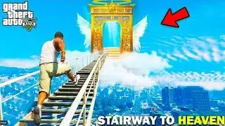 Shinchan and Franklin Found Secret Ladders to Heaven and Space Parkour Challenge in GTA 5
