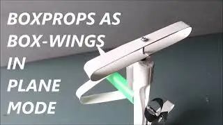 FIRST EVER Compact VTOL rotor airplane transformed VTOL box-prop into box-wing in horizonal flight