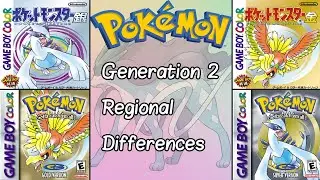 Regional Differences in Pokemon - Generation 2.