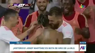 Josef Mart&iacute;nez gana la Bota de Oro en la MLS