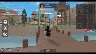 Playing with Karambit in Roblox Kat