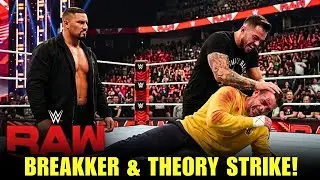 Хаос на WWE RAW: Брон Брейккер и Остин Теория устроили засаду на Си Эм Панка.