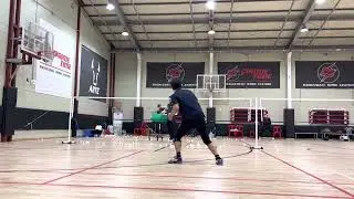 Forehand smash #badminton #smash