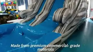 Commercial inflatable dolphin Water Slide