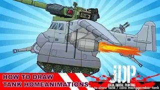 how to draw tank, homeanimations 13425 #homeanimations #gerand #howtodraw