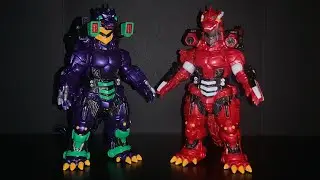 Bandai Movie Monster Series Kiryu Heavy Arms Evangelion Unit Color Versions Figure Unboxing & Review