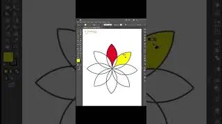 How to use Live Paint Bucket Tool  #adobeillustrator #shorts #graphic_design #designer