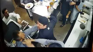 pelea en la cocina