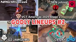 Godly lineups used by pros in VCT Americas 2025 Stage 2 Part 2【 VALORANT 】