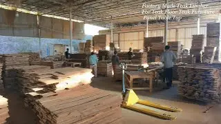 China Factory Made Teak Lumber For Teak Floor Teak Wood Furniture Panel Table Top