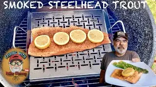 Smoked Steelhead Trout And Grilled Asparagus On The Pit Barrel Cooker