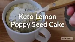 Lemon Poppy Seed Cake in Minutes | Keto , Low Carb