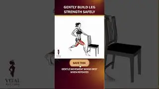 Over 40? This Gentle Supported Lunge Builds Leg Strength Safely #menopausesupport #culturalwellness