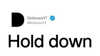 Hold down Meaning in English