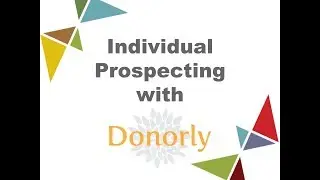 Individual Donor Prospecting with Donor