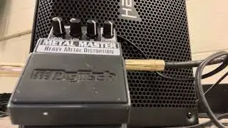2/24/2024Experiment Digitech Metal Master high gain distortion pedal+Agile Legacy627 baritone guitar
