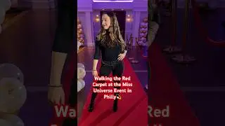 Walking the red carpet💫 #redcarpet #redcarpetevent #runwaywalk #missuniverse #philly