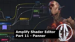Узел Panner с редактором шейдеров Amplify