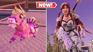 NEW ROAN OF ARC Skin & PINK PONY Sidekick Gameplay In Fortnite!