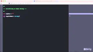 SECTION 4:Video29 Initializing an Empty String