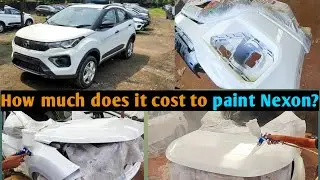 How much does it cost to paint Nexon?#tatanexon #carpainting #carlover 