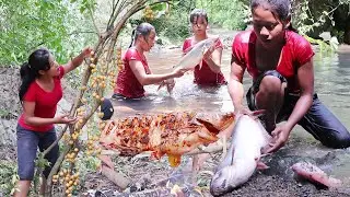 Big fish hot spicy roasted very delicious food, Frog curry tasty and Eel soup spicy + Top7 Video