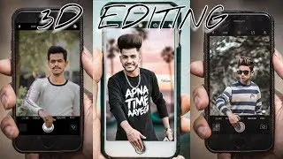 PicsArt 3D mobile camera photo editing tutorial || PicsArt editing