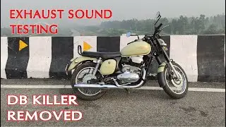 JAWA 42 DB Killer Removed | Exhaust Sound Testing