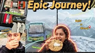 Delhi to Manali Bus Vlog | Packing to Mountains ❄️
