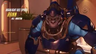 Crazy Winston, Tank to Win  - Overwatch Ranked Moments #5