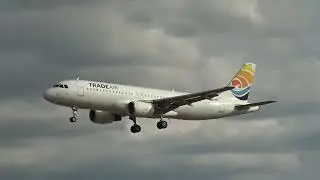 Trade Air Airbus 320 9A-BTK Landing Palma Mallorca LEPA