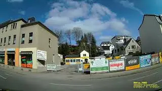 D: Stadt Wilkau-Ha&szlig;lau. Landkreis Zwickau. Rundfahrt durch die Stadtmitte. M&auml;rz 2024
