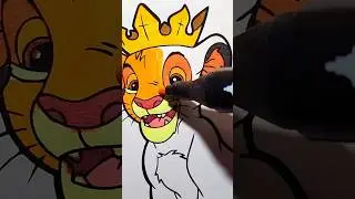 How to Color Simba | The Lion King Coloring Pages #simba #coloring