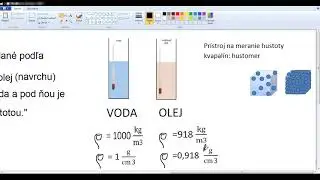 FYZIKA 6.roc, Hustota kvapalín