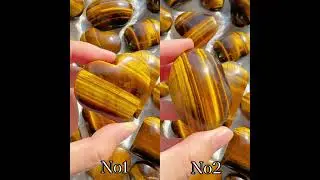 Natural Crystal Yellow Tiger Eye Heart and Palms,which one for your favorite?Please comment below 🥳