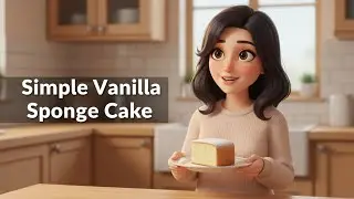 Simple Vanilla Sponge Cake Recipe 🍰 | Easy Cake at Home | Talking Cooking Vlog