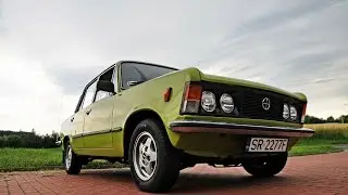 Zielony FSO Fiat 125p - remont