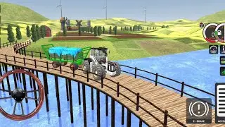 Cargo Tractor Trolley Game 22 off road parking game play