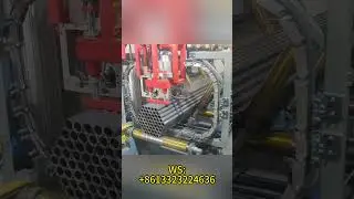 Automatic stacking machine and Automatic strapping machine  #machine #factory #manufacturing