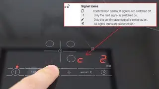 How to TURN OFF Key Sounds Bosch Induction Hob