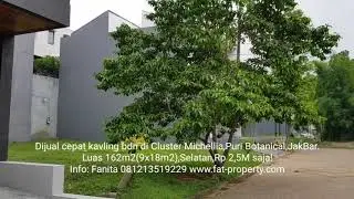Harga super miring: Kavling bgs dijual di Cluster Michellia,Puri Botanical,JakBar