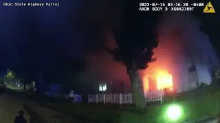 BODY CAM | OSHP trooper saves family from house fire next door, shown in bodycam video
