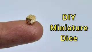 How to make the smallest metal dice ever!  🎲| DIY restoration | #metalworking #miniature #dice 