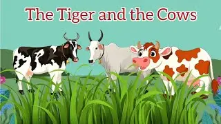 The Tiger 🐯 and Cows🐮🐮 Kids Story #kids #story #tiger #cow #bedtimestories #animation #entertainment