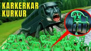 Мой дрон снял RANG RING RENG Bus Ireng vs Karkir и нашёл автобус Teacher в реальной жизни!