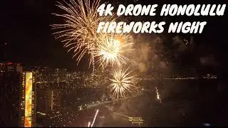 4K Hawaii Drone footage *Fireworks night*