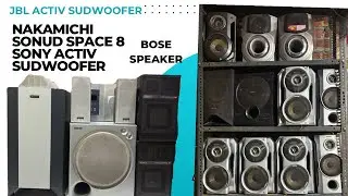 nakamichi sonud space 8 sony activ sudwoofer model no SA-WMSP76 JBL activ sudwoofer BOSE SPEAKER