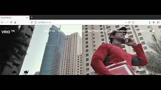 navigation bar on video bg