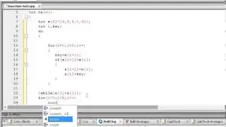 C++ Tutorial 28 - Insertion Sort